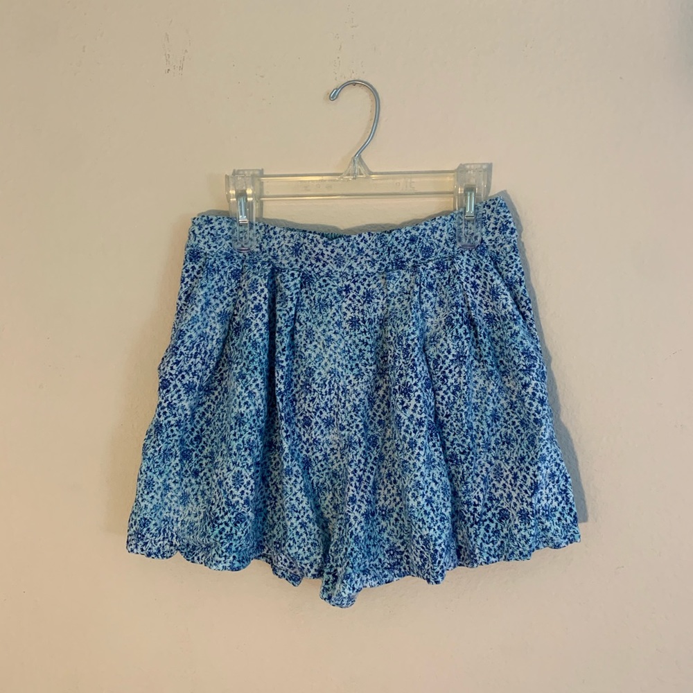 Bethany Mota floral wide leg shorts